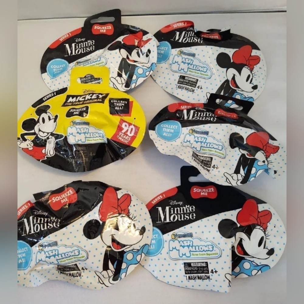 6pcs Disney Mash Mallows Surprise Figures NWT Minnie Mouse